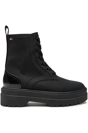 Tommy Hilfiger Schnürstiefeletten Flag Ventile Lace Up Boot FW0FW08287