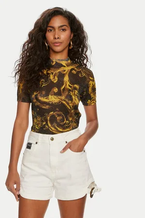 VERSACE Bluse 76HAFMN8 Slim Fit