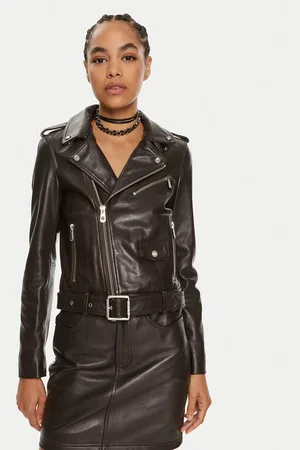 Pinko Lederjacke Costa Rica 103897 A21L Regular Fit