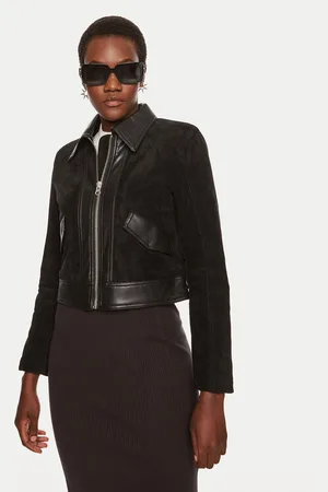 Sisley Jacke aus Kunstleder 262TLN04J Regular Fit