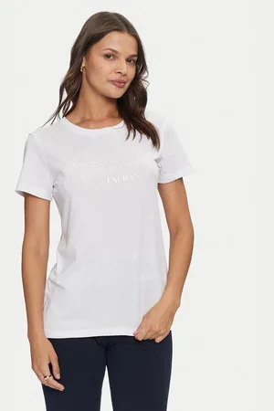 Armani Exchange T-Shirt 6DYT15 YJ3RZ 1000 Regular Fit