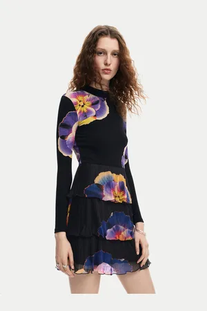 Desigual Kleid für den Alltag Pansee Lacroix 24WWVK34 Regular Fit