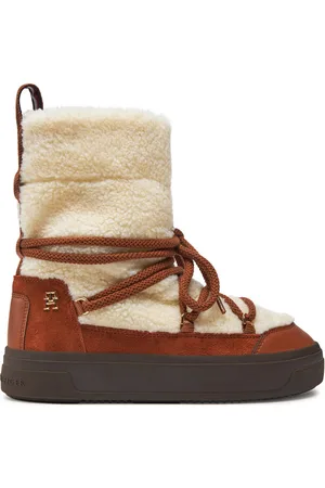 Tommy Hilfiger Schneeschuhe Lace-Up Faux Shearling Snowboot FW0FW08252