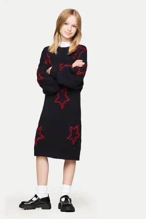 Tommy Hilfiger Strickkleid KG0KG08211 Loose Fit