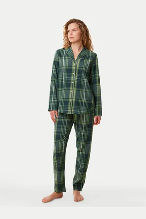 Triumph Pyjama Boyfriend PW X Checks 10216554 Relaxed Fit