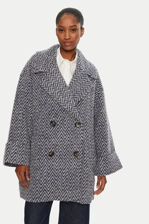 Benetton Wollmantel 2JCHDN06D Loose Fit