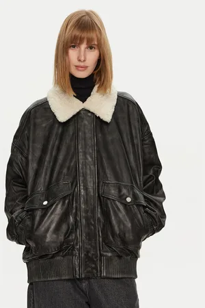 Gestuz Lederjacke Almana 10909667 Oversize