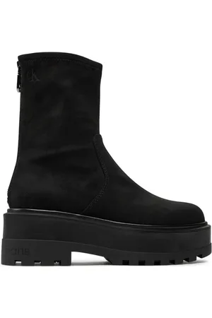 Calvin Klein Stiefeletten Flatform Zip Mg Ss YW0YW01602
