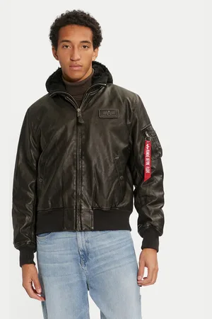 Alpha Industries Jacke aus Kunstleder 123106 Regular Fit