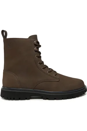 Calvin Klein Schnürstiefeletten Eva Boot Mid Laceup Rebellious YM0YM01071