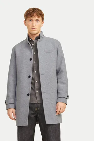 JACK & JONES Wollmantel Melton 12258672 Regular Fit