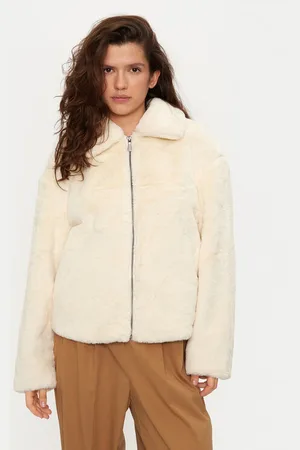 Benetton Pelzmantel 2FBDDN06V Regular Fit