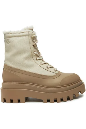 Calvin Klein Schnürstiefeletten Flatform Lace Up Boot Padded YW0YW01557