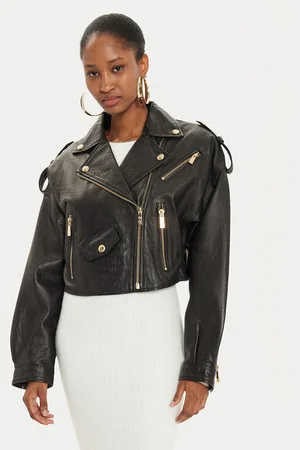 Roberto Cavalli Lederjacke 77PAVP05 Regular Fit