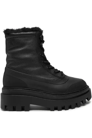 Calvin Klein Schnürstiefeletten Flatform Lace Up Boot Padded YW0YW01557