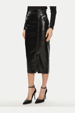 ACCESS FASHION Rock aus Kunstleder 44-6064-178 Slim Fit