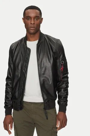 Alpha Industries Lederjacke Ma-1 156141 Regular Fit