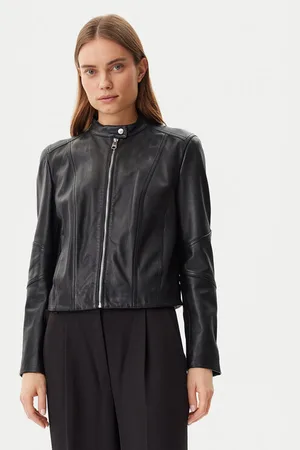HUGO BOSS Lederjacke C_Saleste 50522033 Regular Fit
