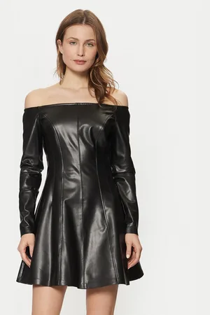 Guess Kleid aus Kunstleder W5RK43 K8S30 Regular Fit