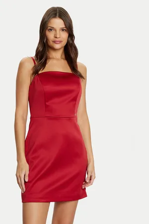 Guess Coctailkleid W5RK42 WH0M2 Slim Fit