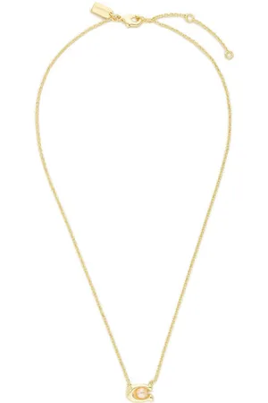 Coach Halskette Pearl Signature C Pendant Necklace 37341916GLD651