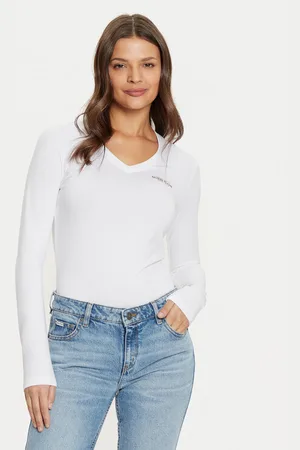 Guess Bluse W4YI21 J1314 Slim Fit