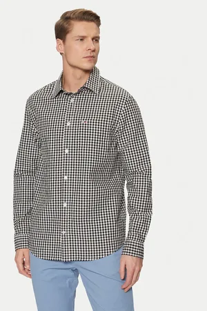 Tommy Hilfiger Hemd Poplin Check DM0DM21115 Regular Fit