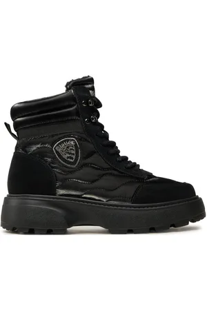 Blauer Stiefeletten F4BLANCA03
