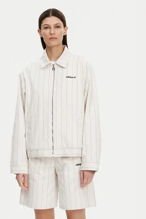 adidas Übergangsjacke Pinstripe Harrington JJ3476 Loose Fit