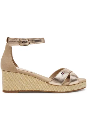 Tommy Hilfiger Sandalen Flag Metallic Mid Wedge Espad FW0FW08810