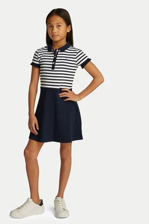 Tommy Hilfiger Kleid für den Alltag Skater KG0KG08484 D Regular Fit