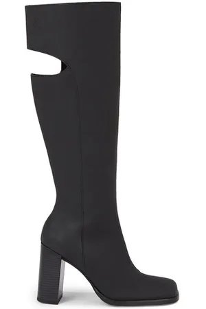 Calvin Klein Stiefel Long Heel Zip Boot Cut Out Edgy YW0YW01253