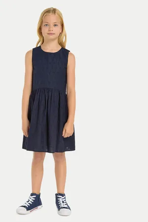 Tommy Hilfiger Sommerkleid Anglaise KG0KG07931 M Regular Fit