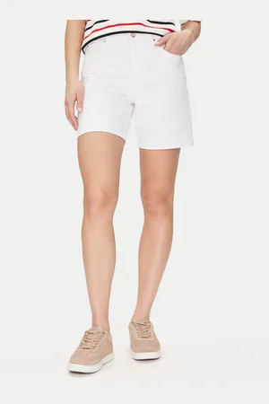 Tommy Hilfiger Jeansshorts Dnm Straight Short Rw White WW0WW45924 Regular Fit