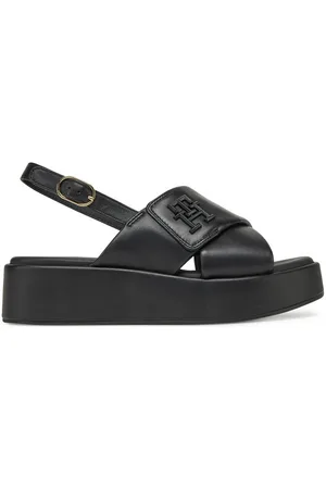 Tommy Hilfiger Sandalen Th Logo Hw Padded Leather Sandal FW0FW08808