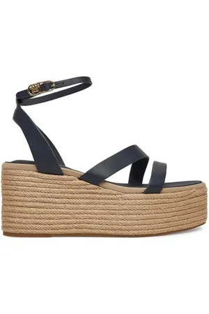 Tommy Hilfiger Espadrilles Ankle Strap Leather Platform FW0FW08497