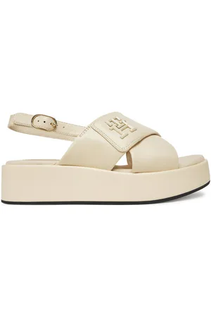 Tommy Hilfiger Sandalen Th Logo Hw Padded Leather Sandal FW0FW08808