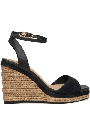 Tommy Hilfiger Espadrilles Leather & Suede High Wedge Espad FW0FW08803