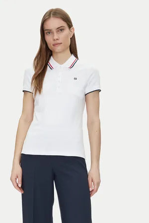 Tommy Hilfiger Poloshirt Feminine Sporty Slim Polo Ss WW0WW44517 Regular Fit