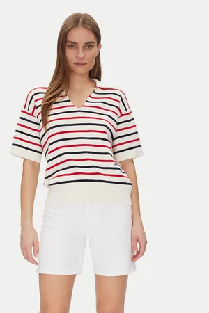 Tommy Hilfiger Pullover Mini Stp Co Open Polo Ss Swt WW0WW45400 Regular Fit