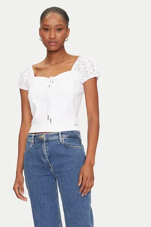 Guess Bluse W5GP13 KCVA1 Slim Fit