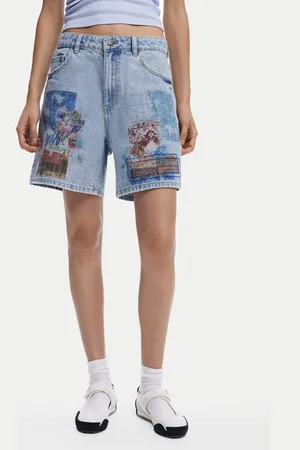 Desigual Jeansshorts Inidan 25SWDD24 Straight Fit
