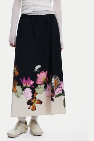 Desigual Trapezförmiger Rock Lindo 25SWFW18 Regular Fit