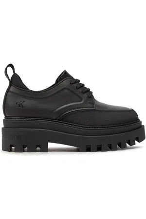 Calvin Klein Halbschuhe Flatform Laceup Derby Mg Mtl YW0YW01502