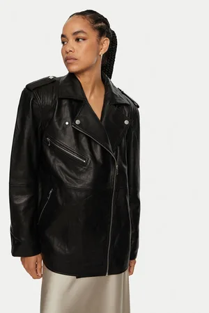 Gestuz Lederjacke Naomi 10909190 Loose Fit