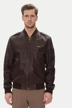 Aeronautica Militare Lederjacke 251PN5044PL266 Regular Fit