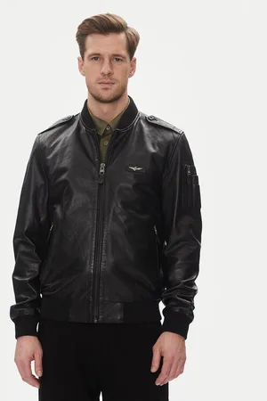 Aeronautica Militare Lederjacke 251PN5044PL266 Regular Fit
