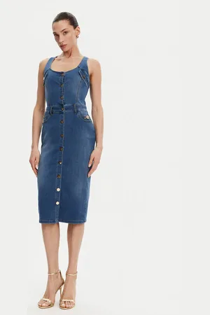 Fracomina Jeanskleid FP25SD4001D46402 Slim Fit