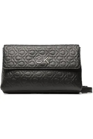 Calvin Klein Handtasche Re-Lock Dbl Crossbody Emb Mono K60K610206