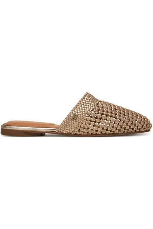 Tommy Hilfiger Pantoletten Crochet Metallic Leather Mule FW0FW08606